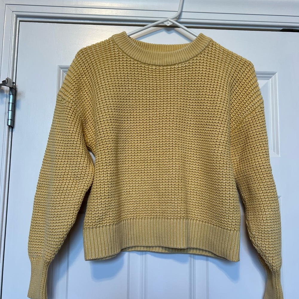 Old Navy Yellow Crew Neck Sweater